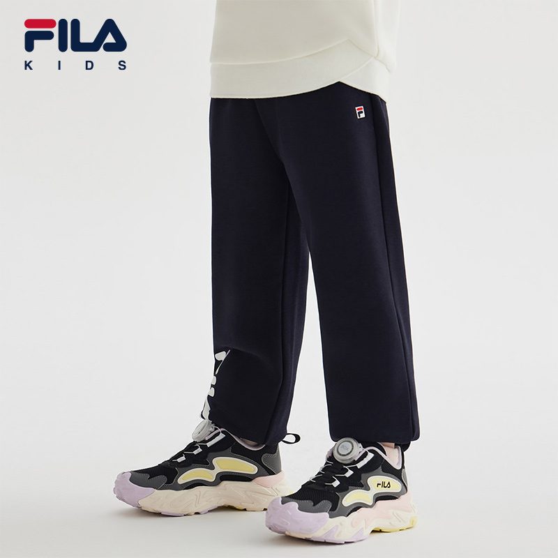 FILA KIDS ORIGINALE Girl's Knit Pants in Navy