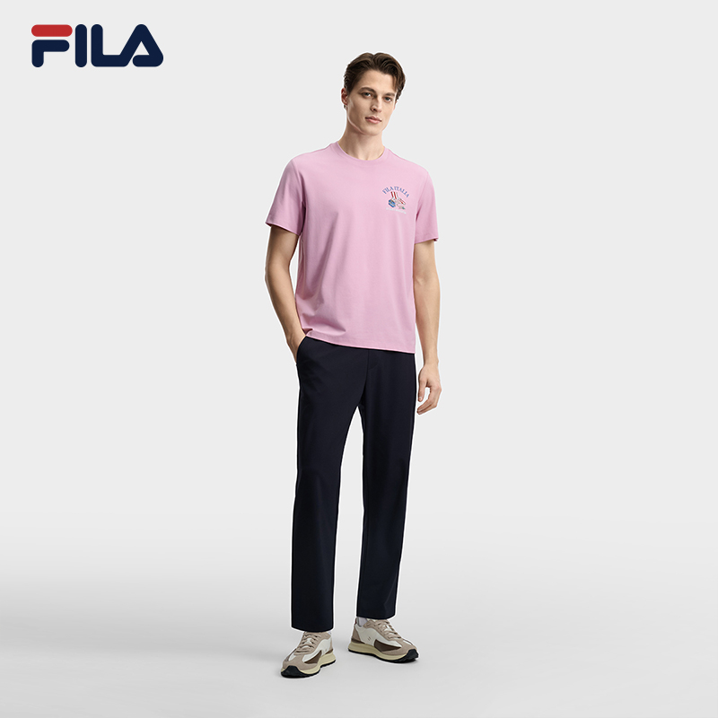 FILA MEN'S HERITAGE Knitted Short Sleeve Top