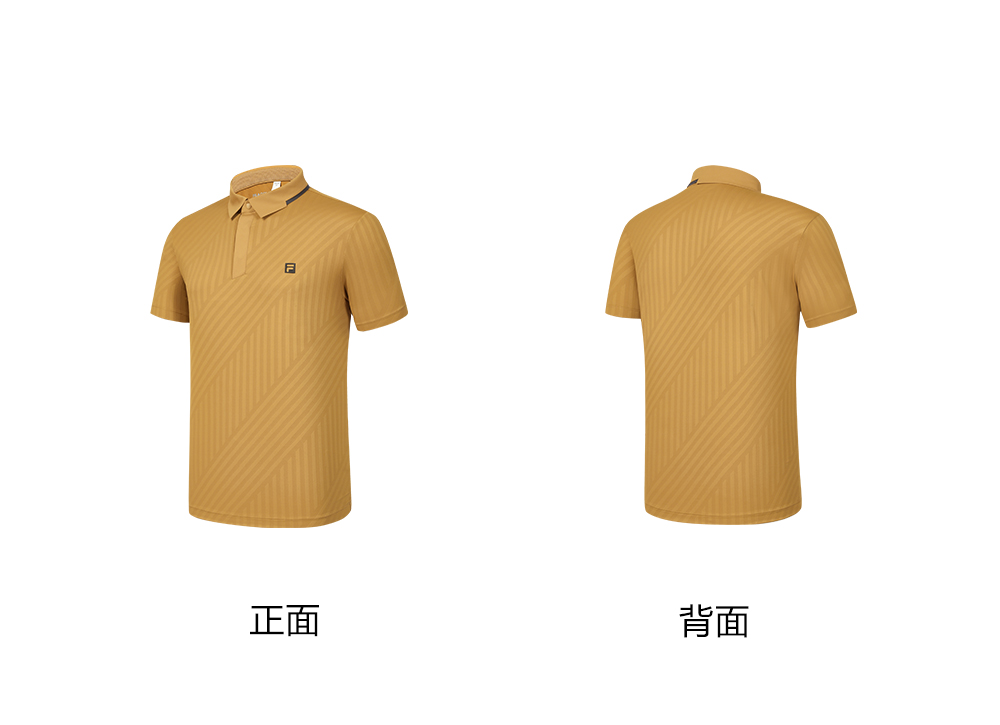 FILA CORE ATHLETICS GOLF Men Short Sleeve Polo (Brown / Navy)