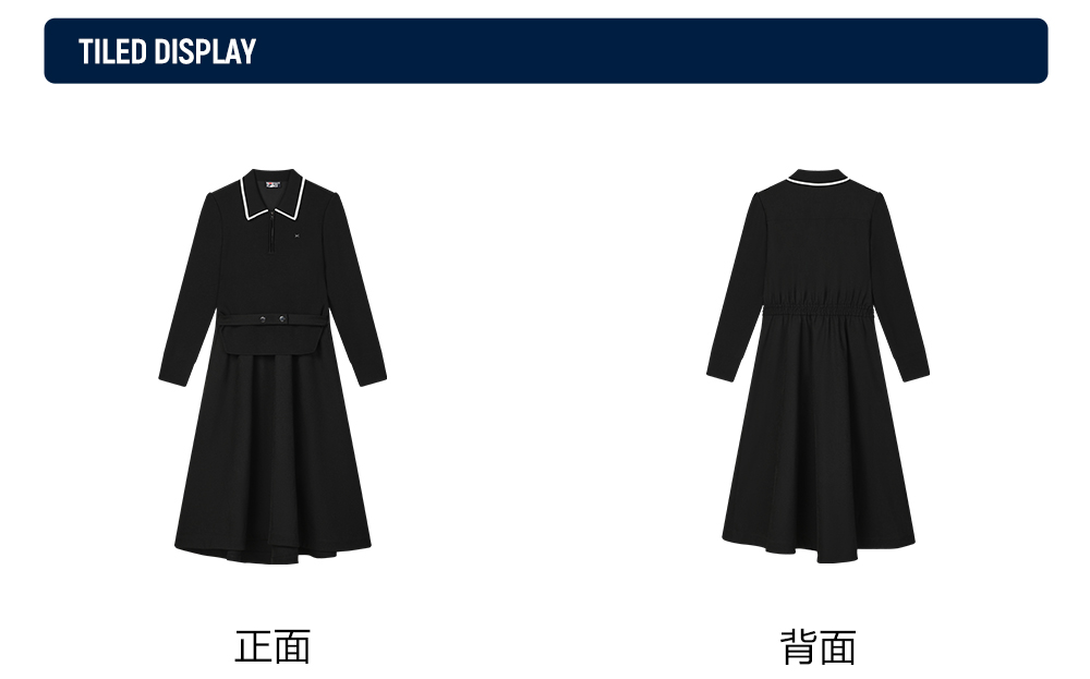 FILA CORE LIFESTYLE WHITE MILAN DESIGN WEEK Women Dress (Black)