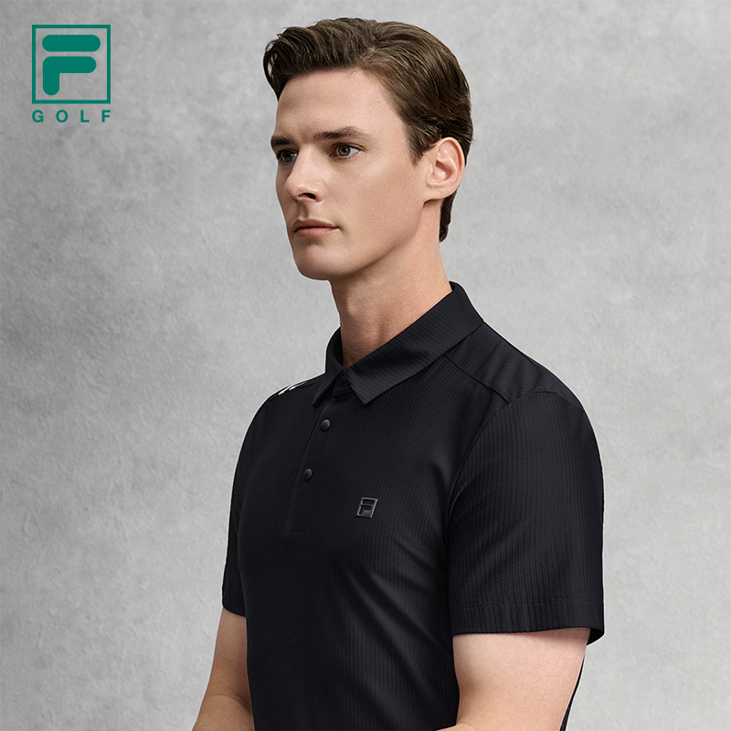 FILA MEN'S GOLF Knitted Short Sleeve Polo Shirt