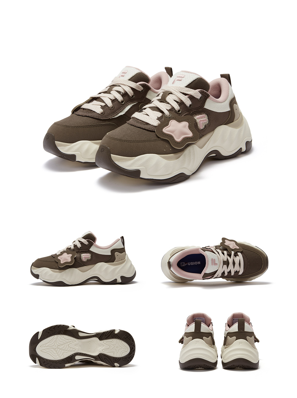 FILA FUSION STARFISH II FUSION SNEAKERS Women Platform Shoes/Sneakers (Black/White)