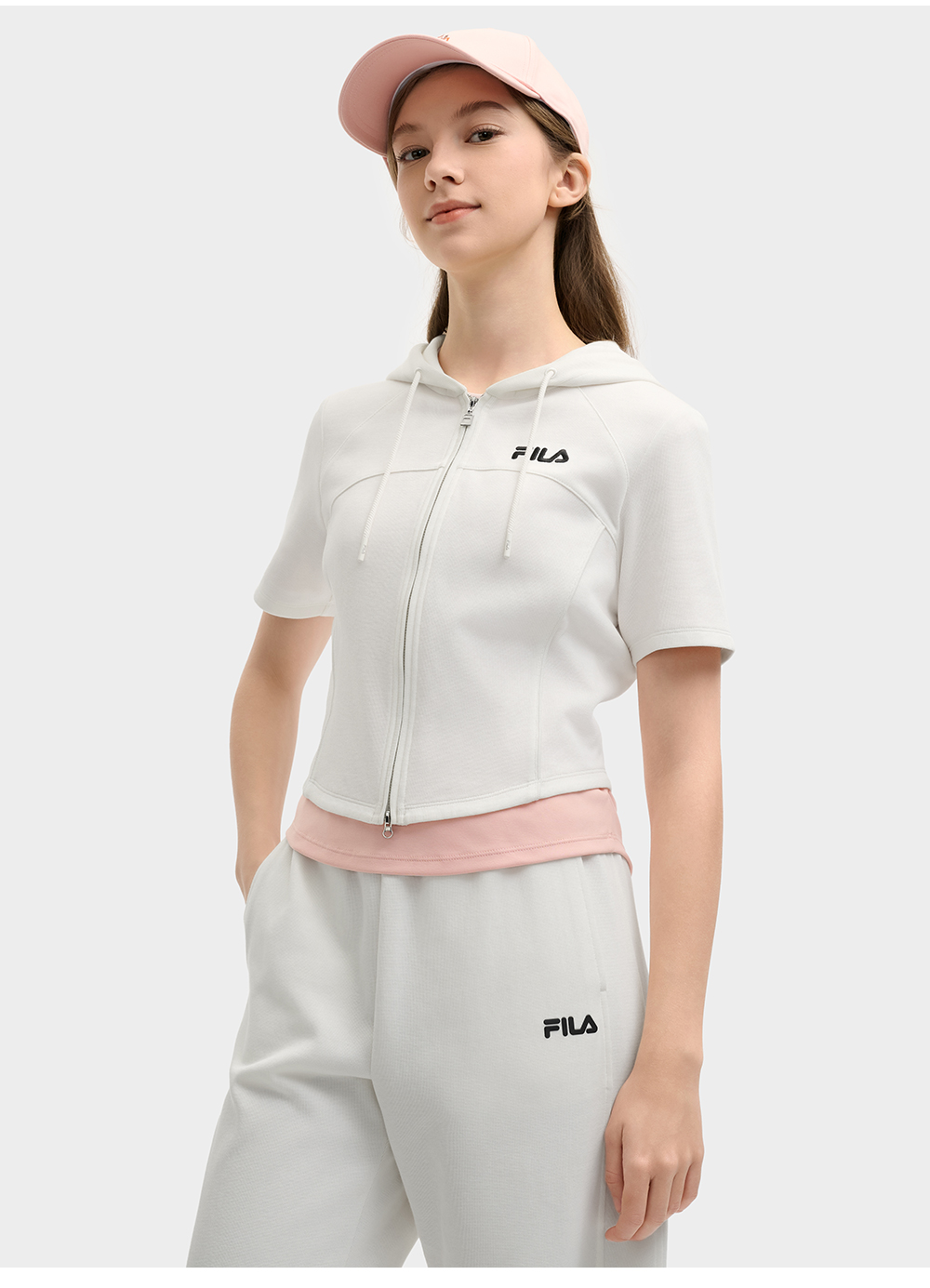 FILA CORE LIFESTYLE ORIGINALE SUMMER QUEST Women Knitted Short Sleeve Top (Black / White)