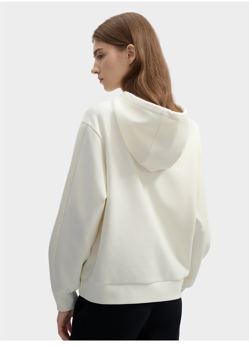 FILA CORE LIFESTYLE WHITE ORTISEI Women Hoodie (Ash)