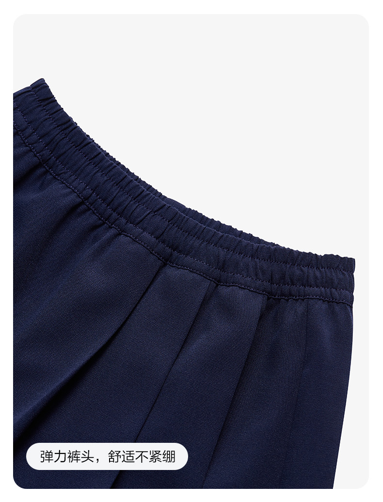 (105-130cm) FILA Kids breathable short skirt girls' pants skirt woven skirt in Dark Blue