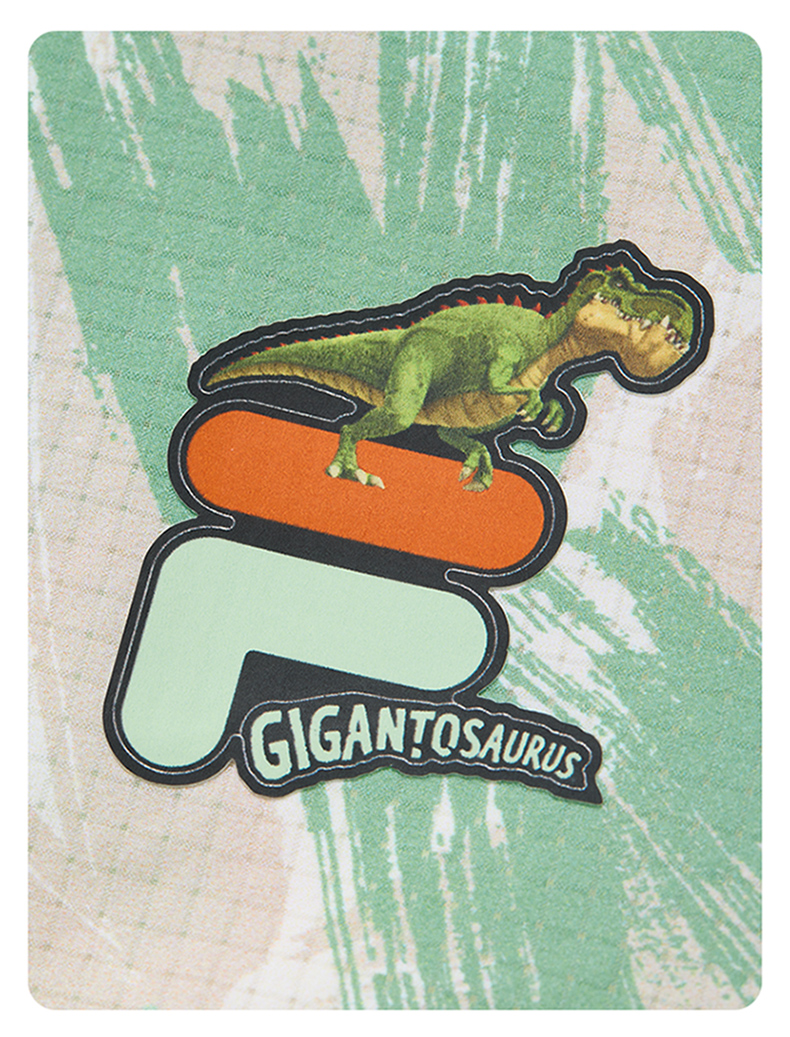 (105 - 130cm) FILA KIDS x GIGANTOSAURUS ORIGINALE Boy's Short Sleeve Shirt in Full Print