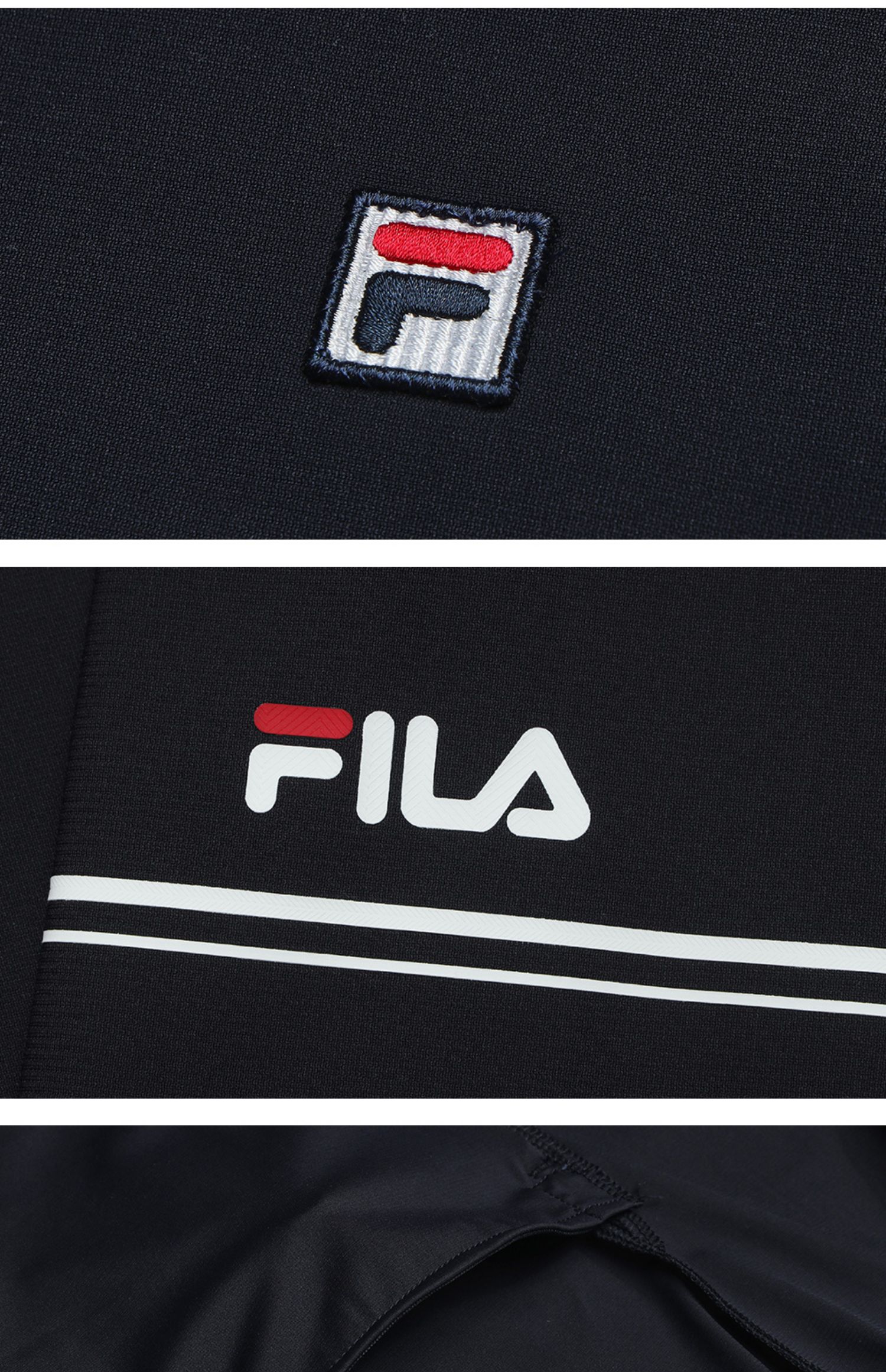 FILA CORE ATHLETICS TENNIS BOUNCY COURT Women Knit Top (Navy)