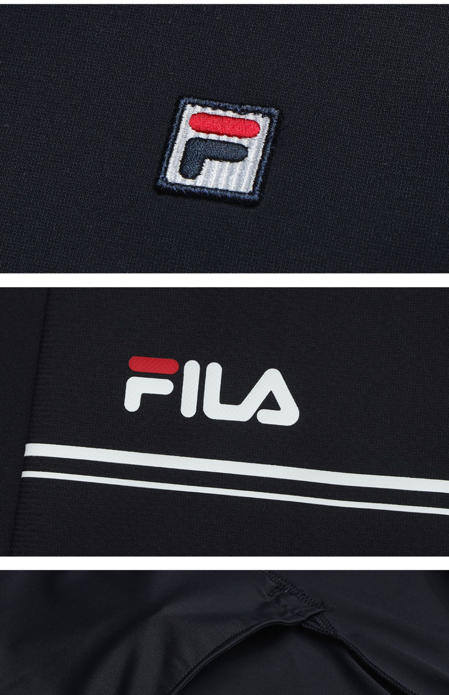 FILA CORE ATHLETICS TENNIS BOUNCY COURT Women Knit Top (Navy)