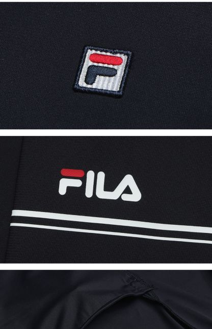 FILA CORE ATHLETICS TENNIS BOUNCY COURT Women Knit Top (Navy)