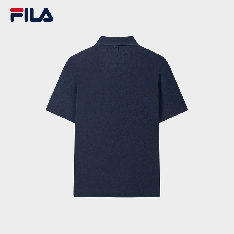 FILA Men Knitted Short Sleeve Polo Shirt