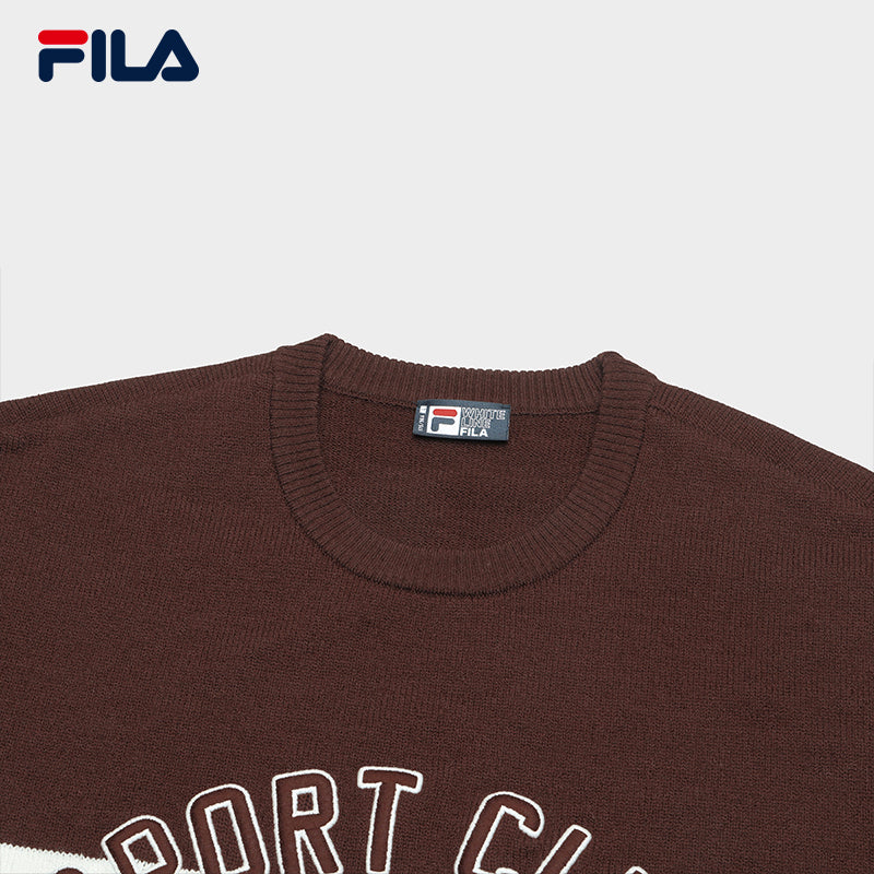 FILA CORE WHITE LINE FILA ORIGINALE Men's Knit Sweater in Brown