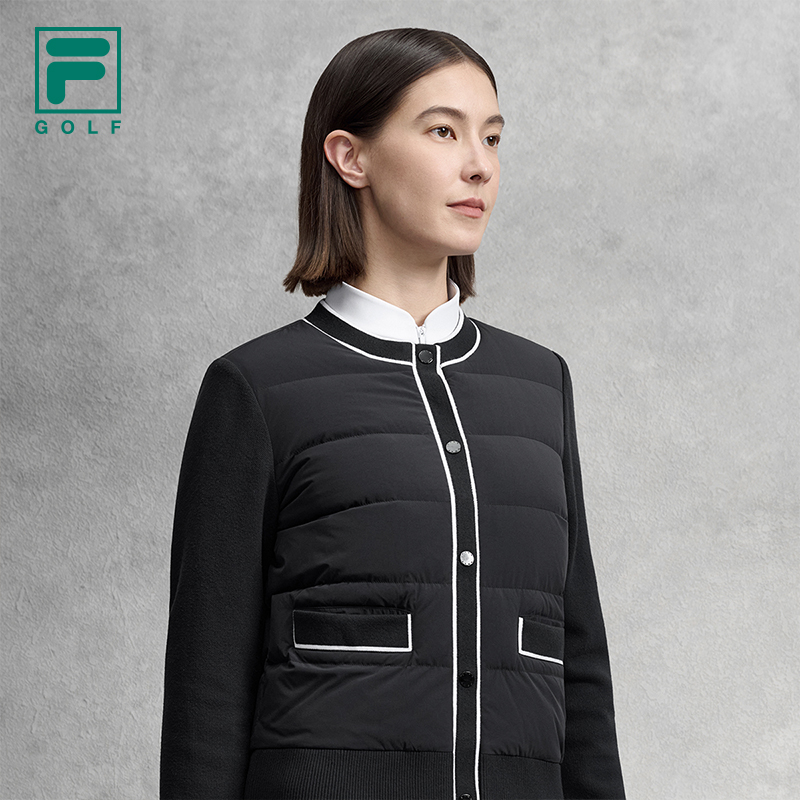 FILA CORE GOLF Women Goose Down Jacket(Black/White)