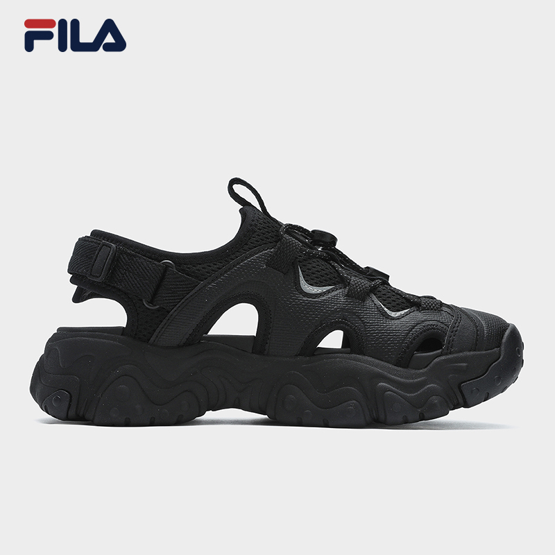 FILA CORE FLUID 5 FASHION ORIGINALE Women's Sandals (Black / White-Green)