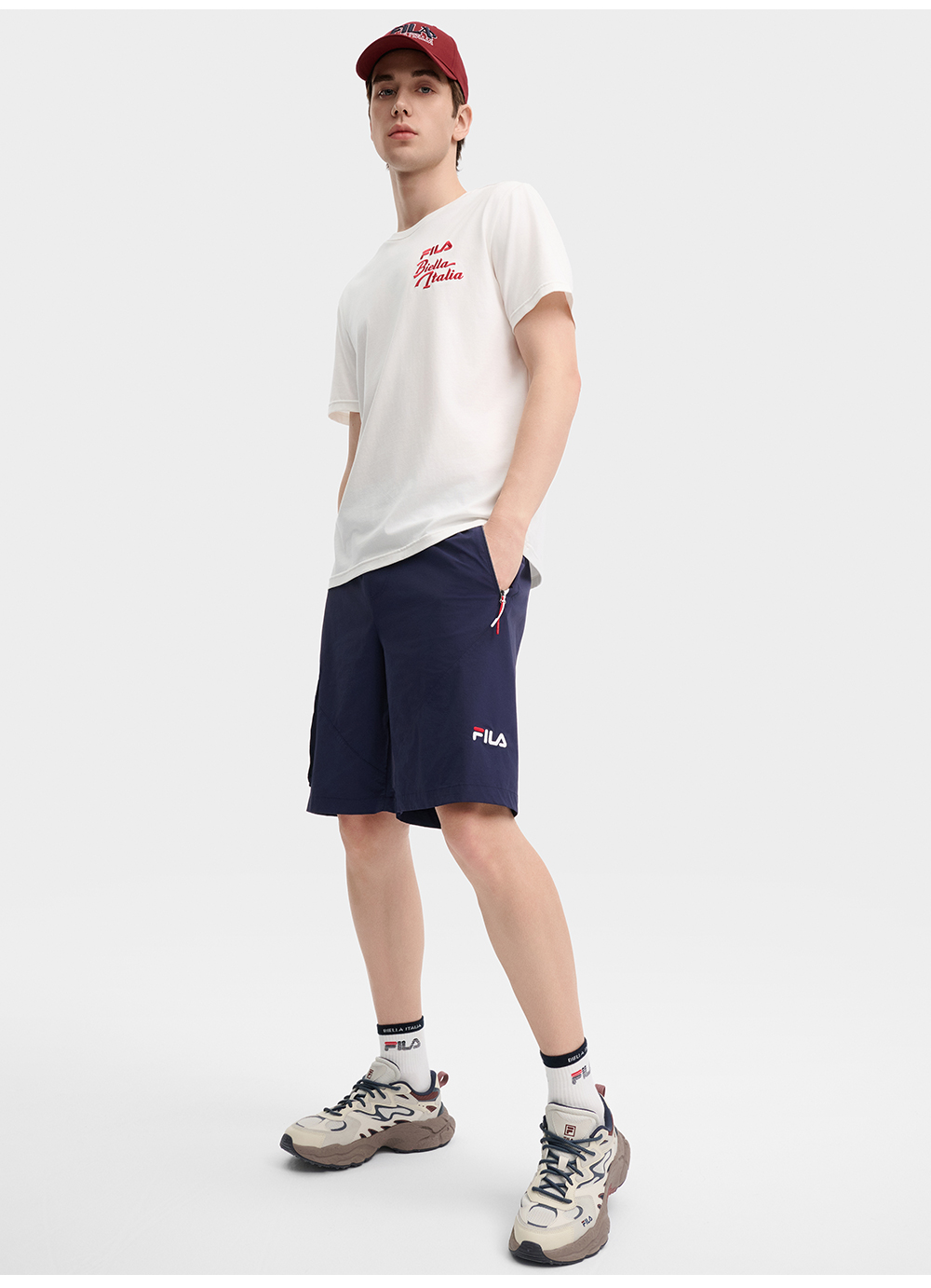 FILA CORE LIFESTYLE ORIGINALE FRENCH TENNIS CLUB Men Woven Pants (Blue)