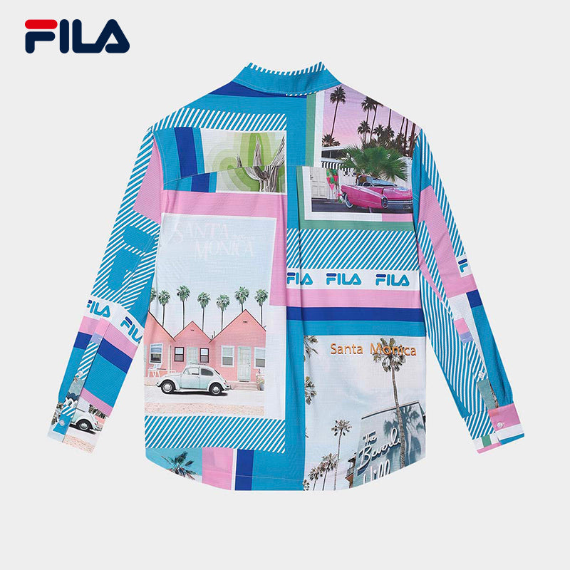 FILA CORE WHITE LINE HERITAGE Women Long Sleeve Shirt in Full Print