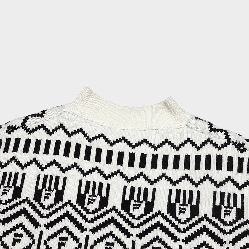 FILA CORE WHITE LINE EMERALD Women Knit Sweater in Ash