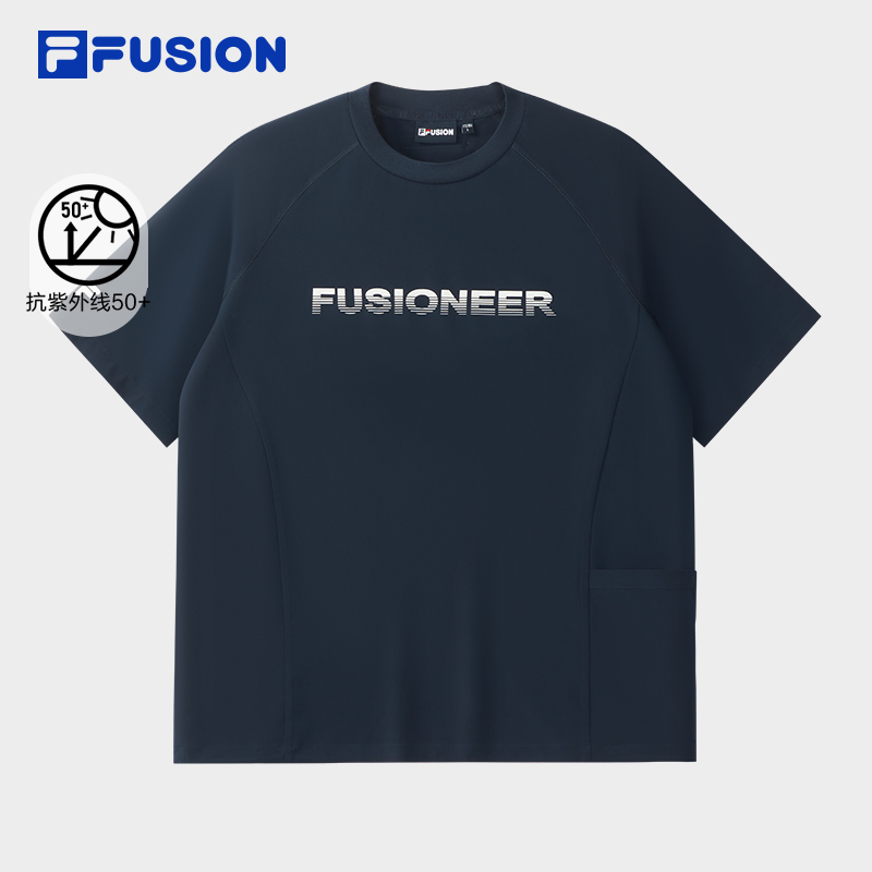 FILA FUSION  FUSION LIFE FUSIONEER DOWNTOWN DRIFT Men Short Sleeve T-shirt (Blue / Green)
