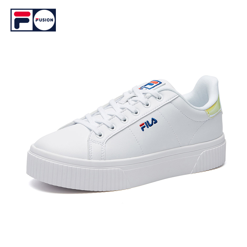 FILA FUSION FASHION COURT DELUXE Women Skate Shoes (White)