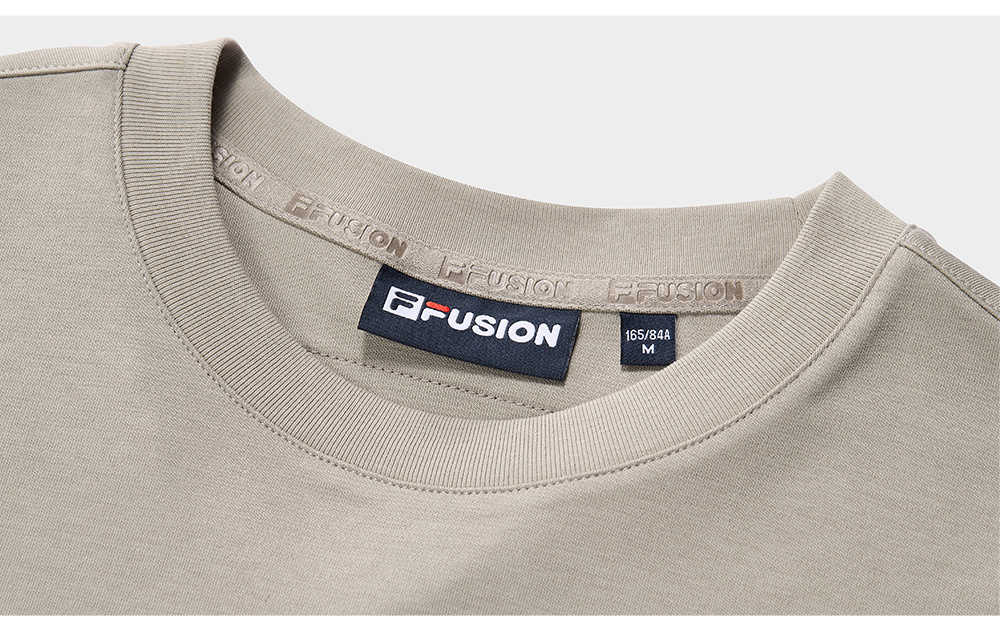 FILA FUSION INLINE FUSION LIFE FUSIONEER IVORY OASIS Women Short Sleeves T-Shirt (Black / Brown / White)