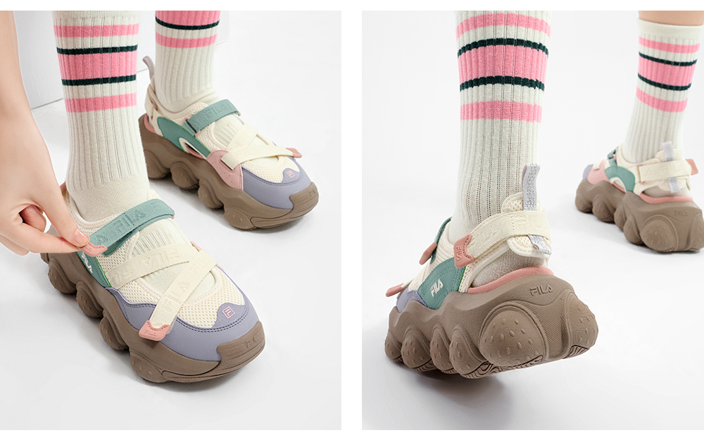 [RESTOCK] FILA CORE FRAGOLA FASHION MODERNO Women Sandal Shoes Beach Outdoor (Black/White-Blue/ Cream-Brown)