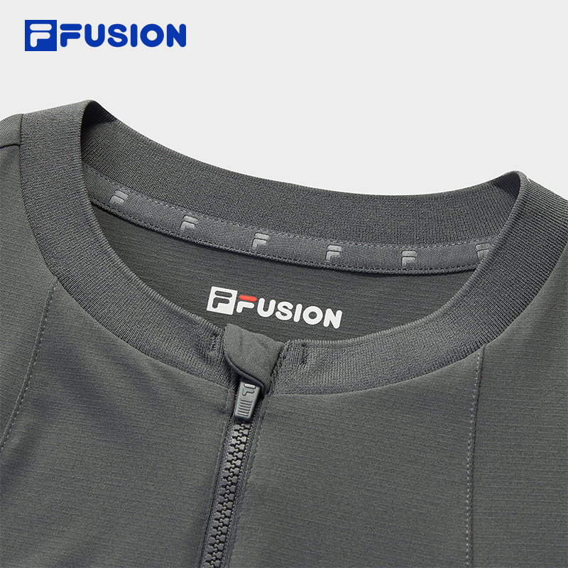 FILA FUSION URBAN TECH Women Short Sleeve T-shirt (Grey/White)