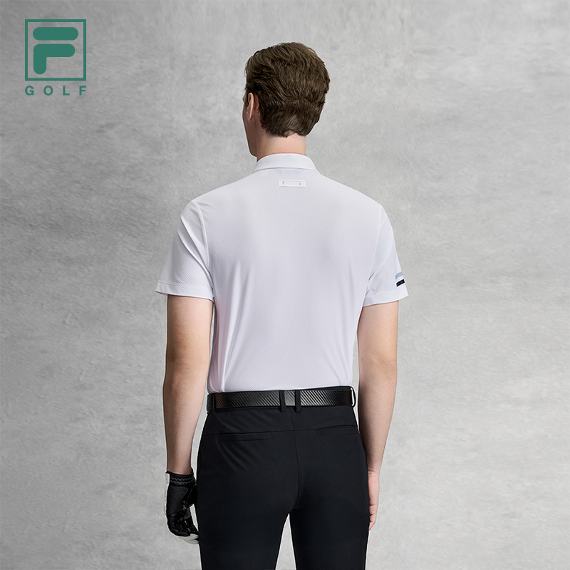 FILA MEN'S GOLF Knitted Short Sleeve Polo Shirt