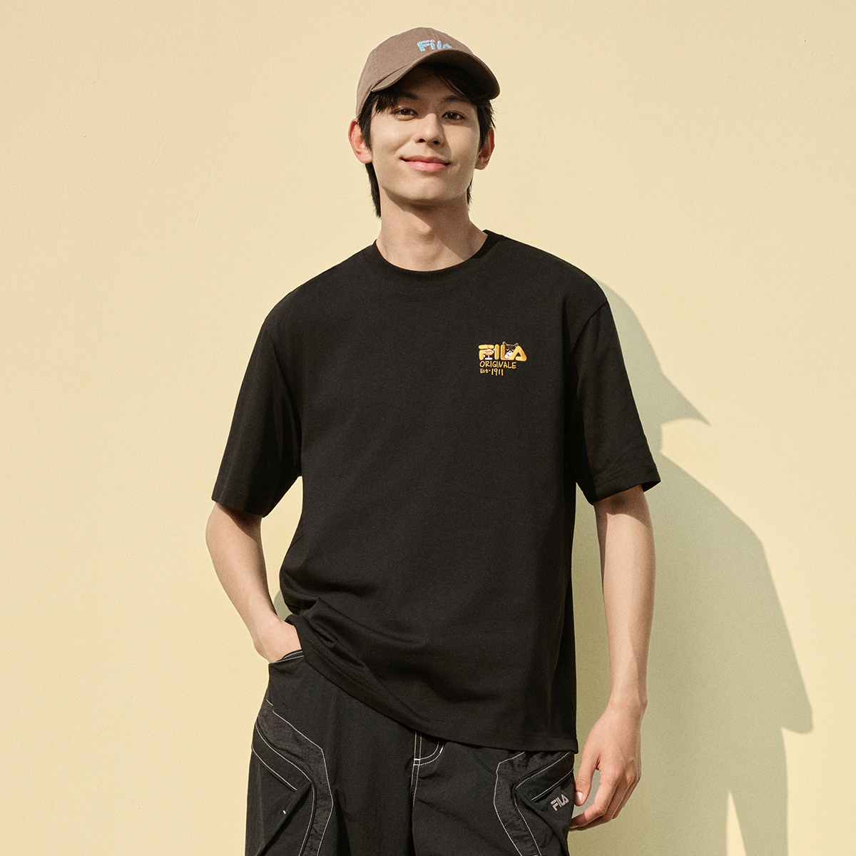 FILA Unisex Knitted Short Sleeve Top