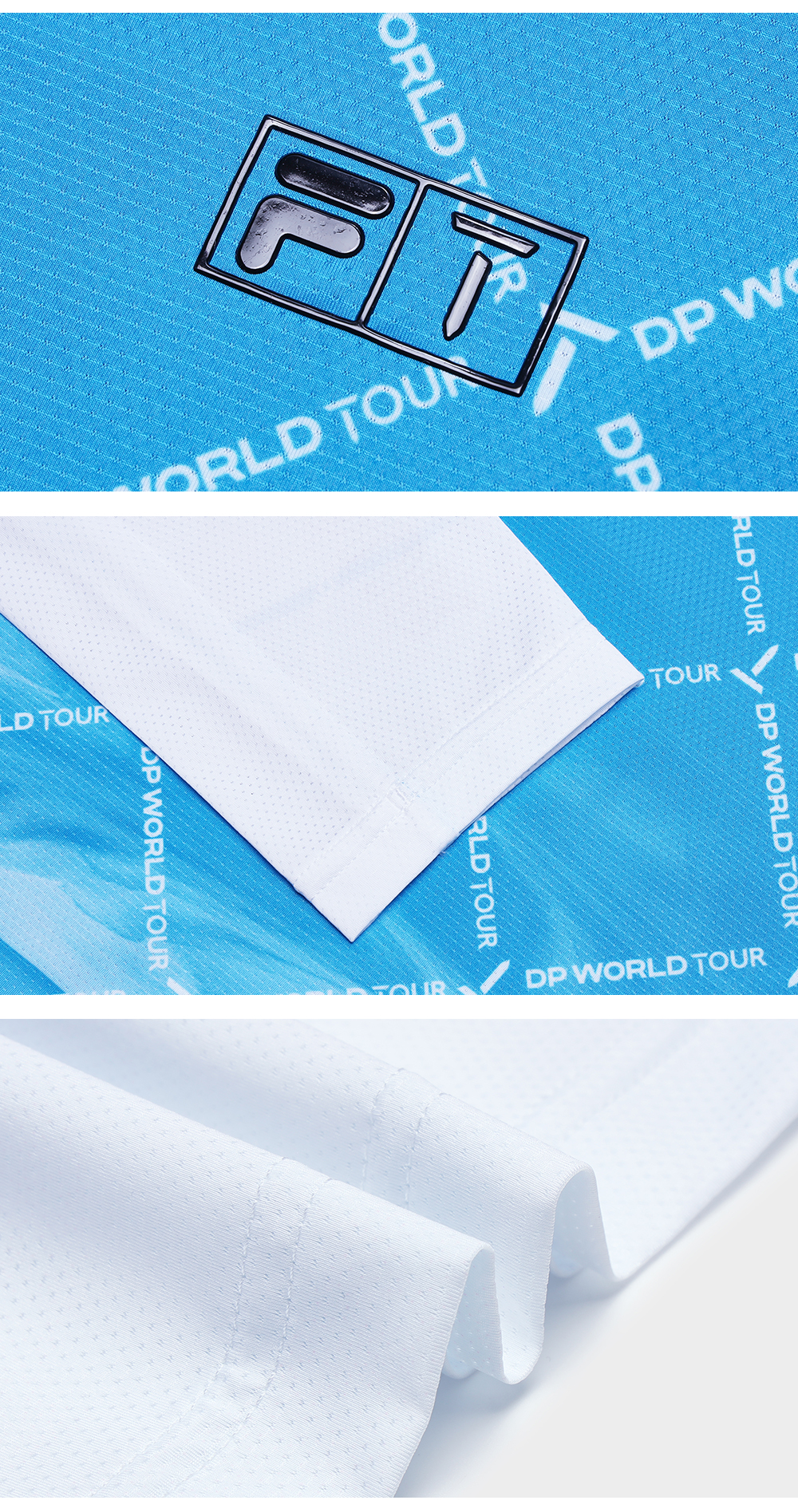 FILA CORE ATHLETICS GOLF (DP WORLD TOUR) Men Long Sleeve Tee (Full Print)