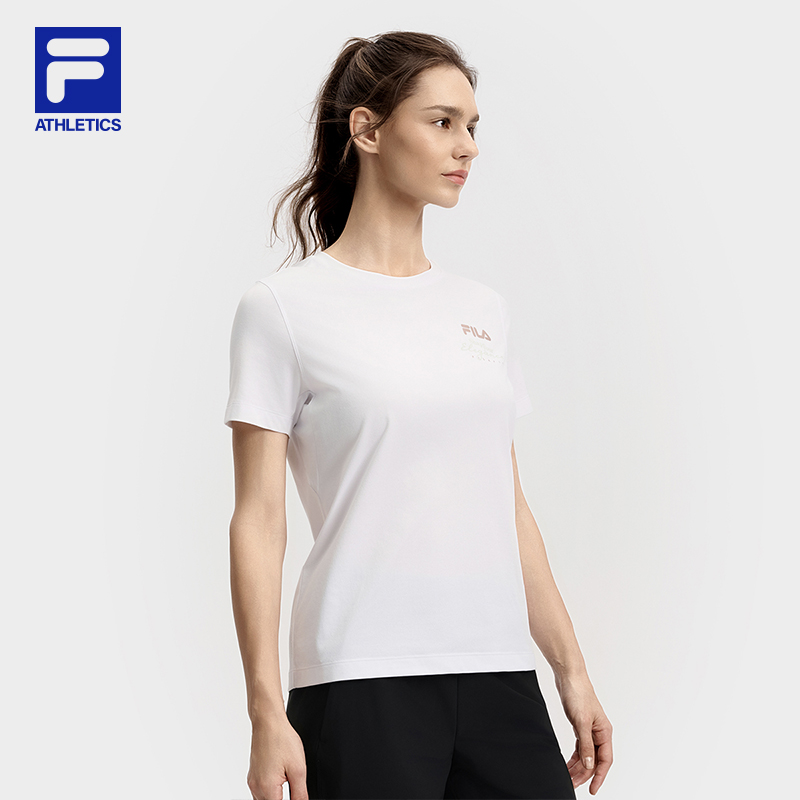 FILA CORE ATHLETICS FILA-FIT WOMEN Women Short Sleeve T-shirt (Violet / White)