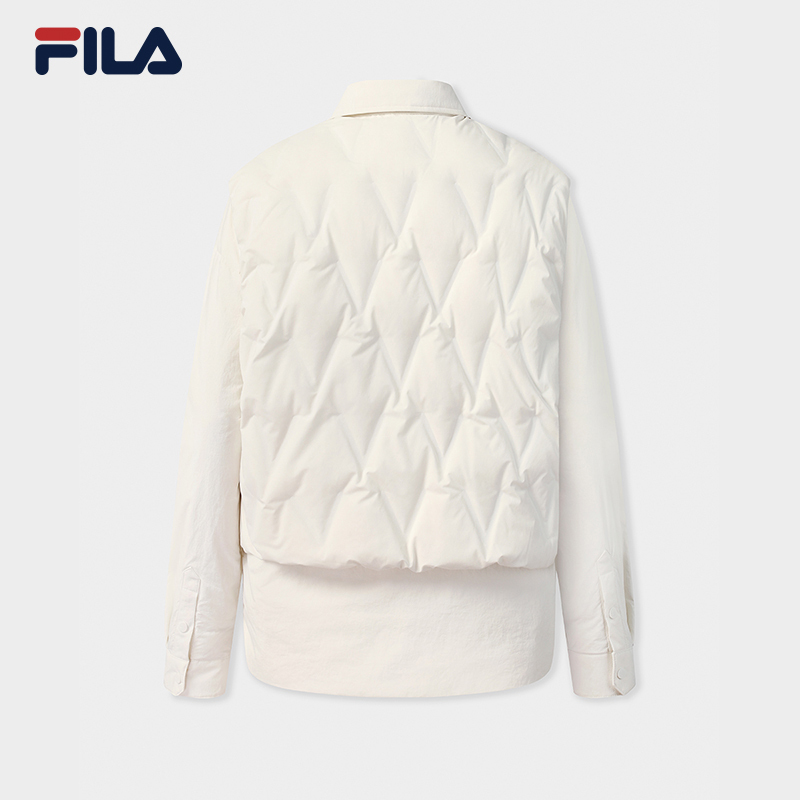 FILA CORE LIFESTYLE WHITE Women 2-piece Down Jacket