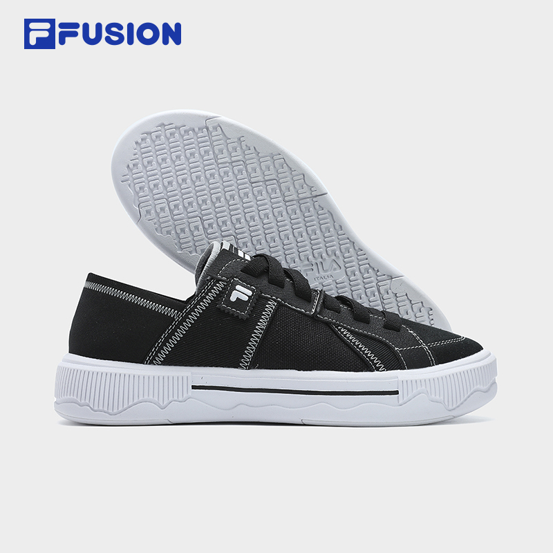 FILA FUSION POP III SE FUSION SKATEBOARDING Women's Lifestyle Sneakers (Black / White / Yellow Shoes)