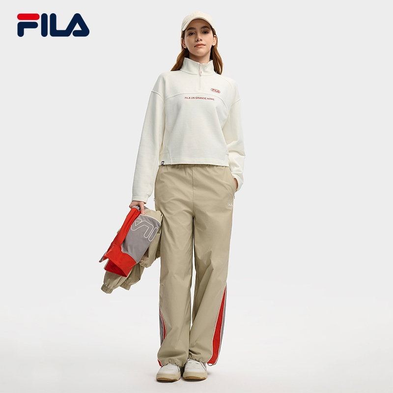 FILA CORE LIFESTYLE FILA ORIGINALE Women Long Sleeve Top (Ash/white)