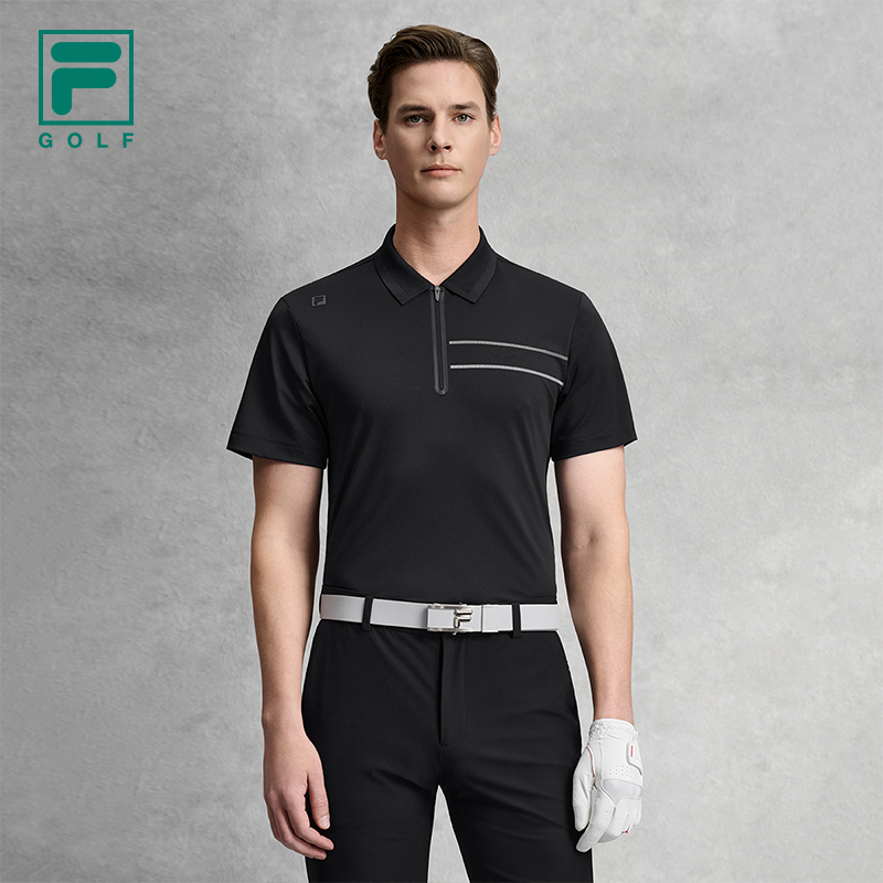 FILA MEN'S GOLF Knitted Short Sleeve Polo Shirt