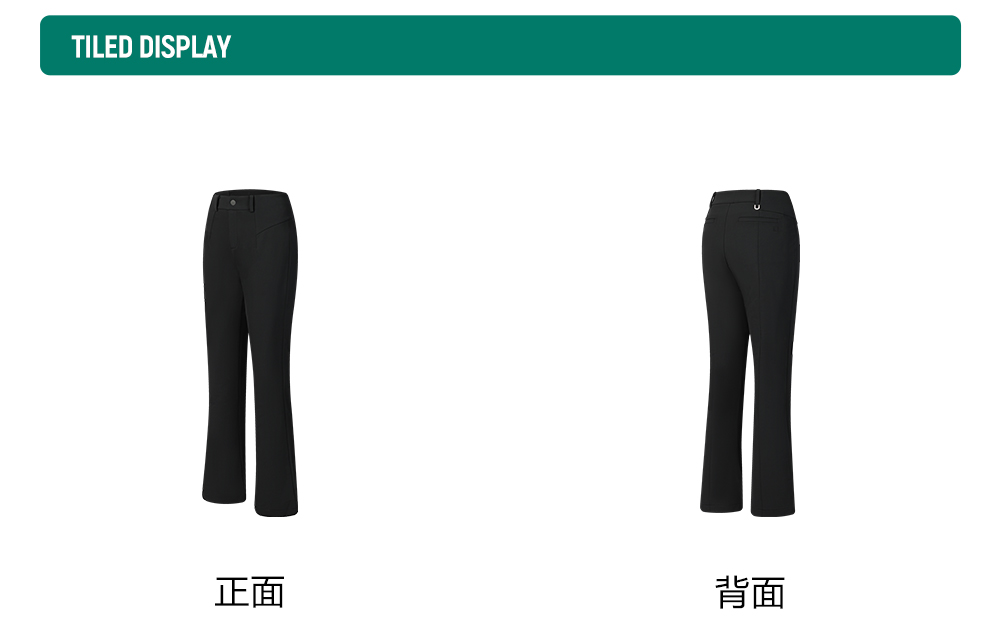 FILA CORE ATHLETICS GOLF X VERSAILLES COLLECTION Women Woven Pants (Black)