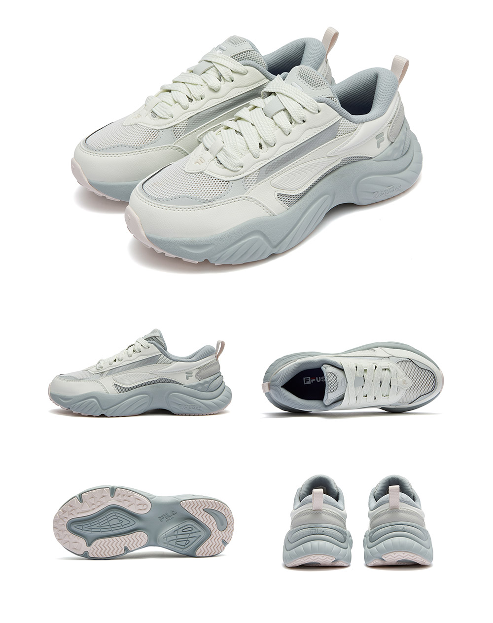FILA FUSION FUSION CONCH DX Women Sneakers (Grey / Black and White)