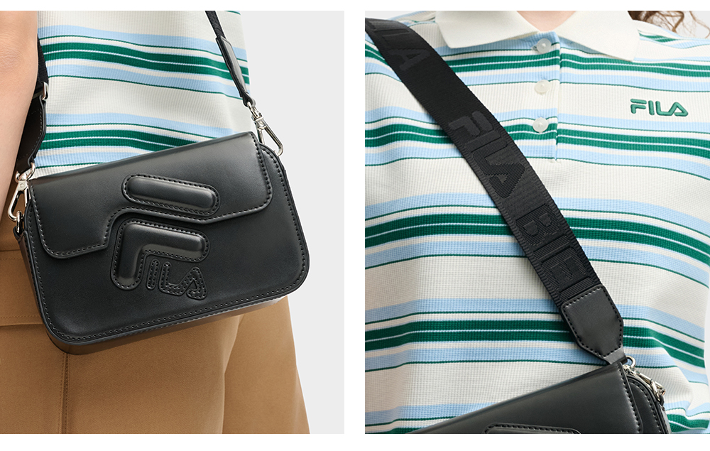 FILA CORE LIFESTYLE CROSSBODY BAG Women Crossbody Bag (Black / White)