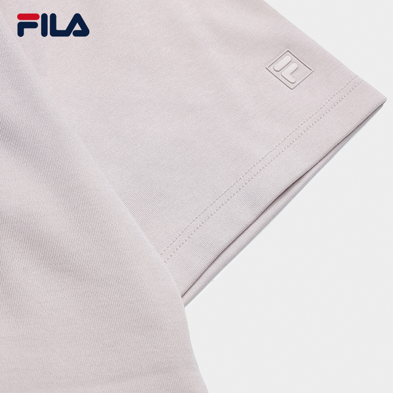 FILA WOMEN'S WHITE Knitted Short Sleeve Top