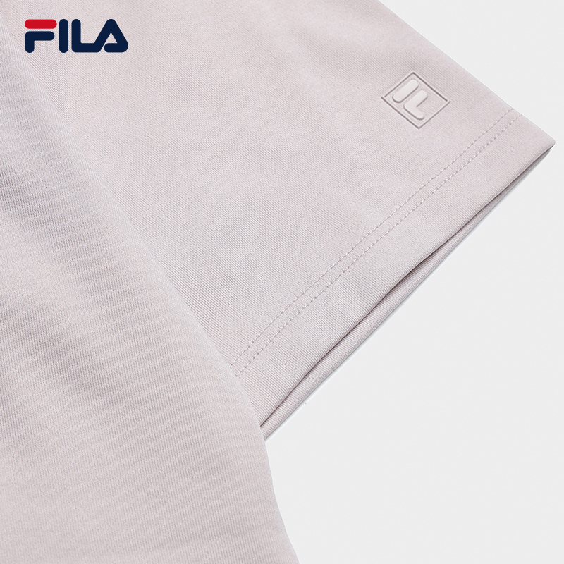 FILA WOMEN'S WHITE Knitted Short Sleeve Top