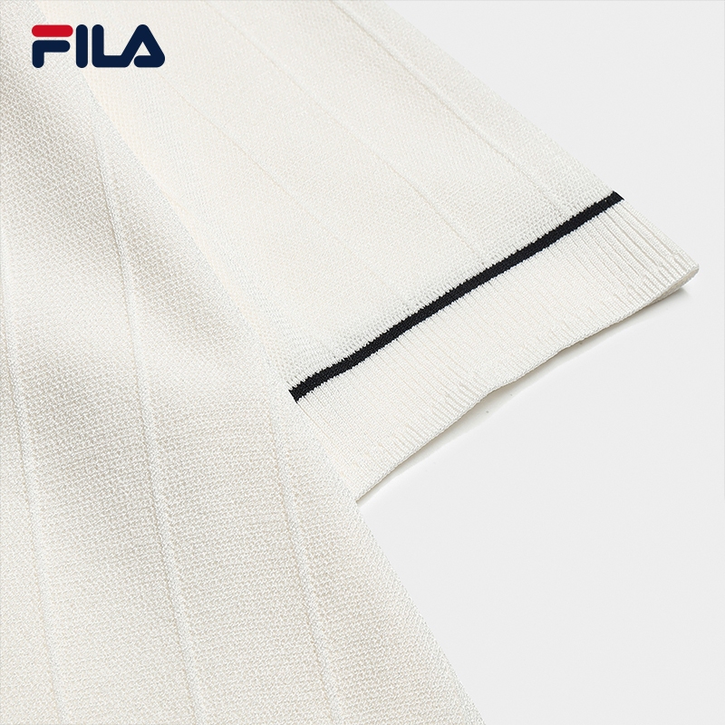 FILA CORE Women WHITE Knitted Top IVORY