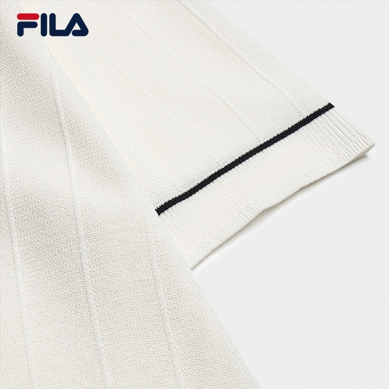 FILA CORE Women WHITE Knitted Top IVORY