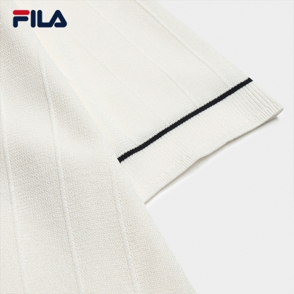 FILA CORE Women WHITE Knitted Top IVORY