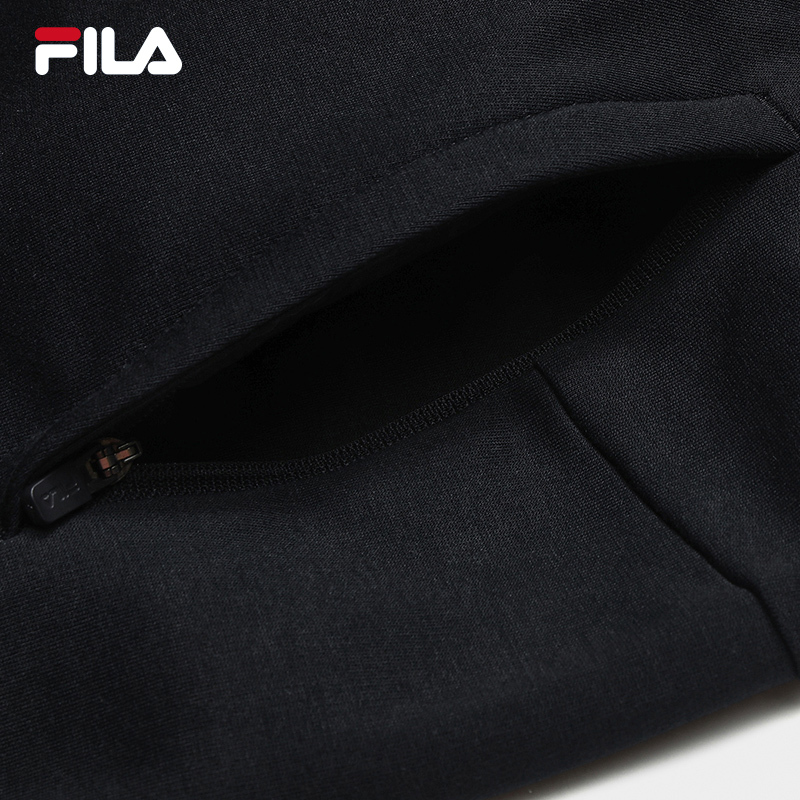 FILA CORE Women WHITE Knitted Pants NAVY
