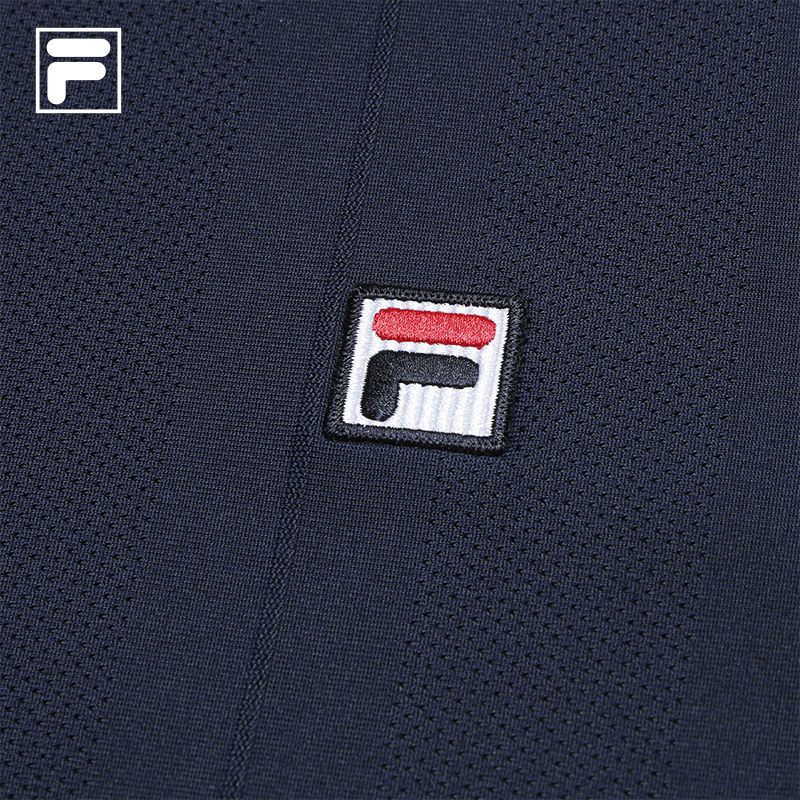 FILA CORE Men's TENNIS Short Sleeve Polo in Dark Blue