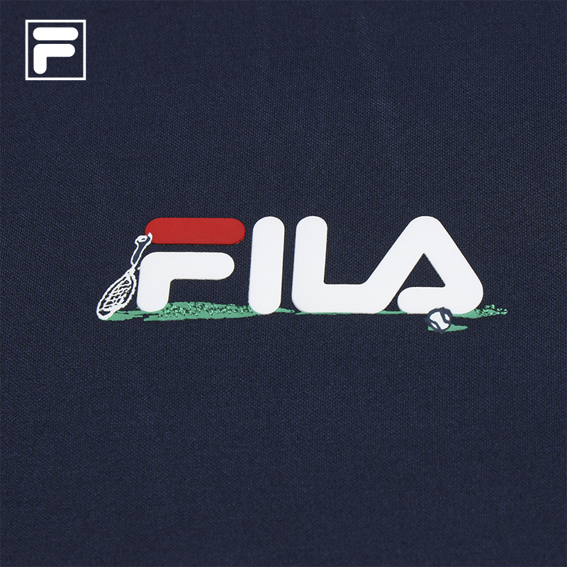 FILA CORE Men's TENNIS PERFORMANCE Short Sleeve T-Shirt in Dark Blue