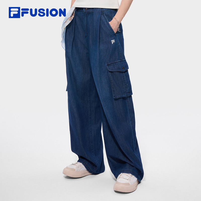 FILA FUSION Women WORKWEAR Washed Denim Jeans