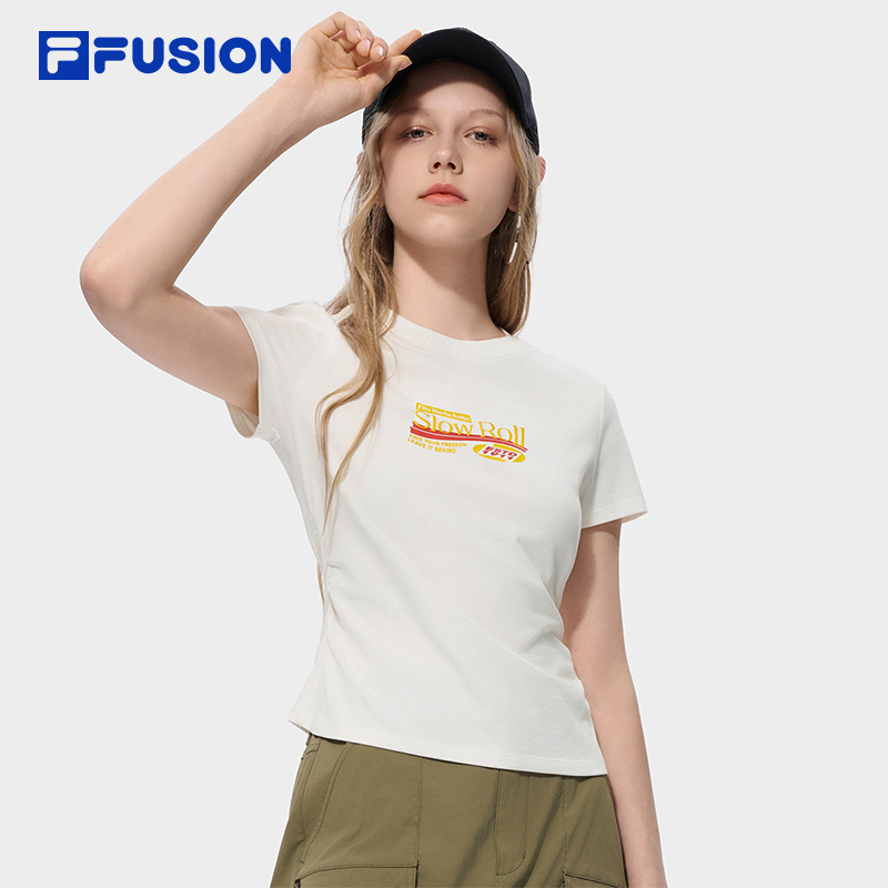 FILA FUSION Women WORKWEAR Knit Short Sleeve Tee