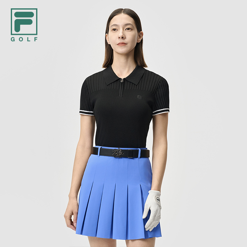 FILA CORE ATHLETICS GOLF Women Knit Sweater (Black / White)