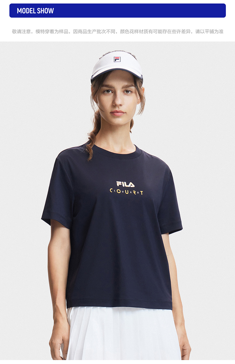 FILA CORE SPORTS ATHLETICS TENNIS Women Short Sleeve T-shirt