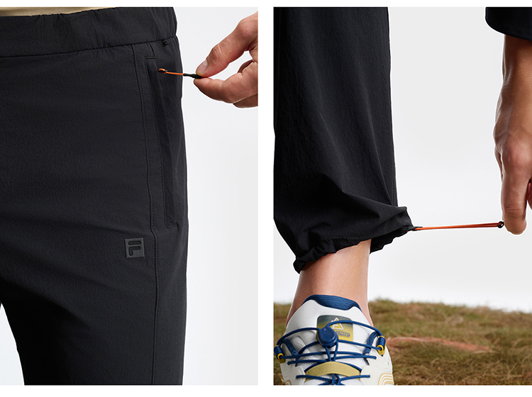FILA CORE ATHLETICS EXPLORE NATURE'S WONDER Men Woven Pants (Black)