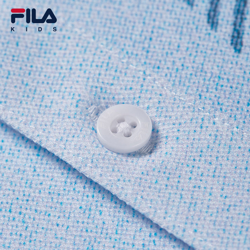 FILA KIDS WHITE LINE x RMN Boys Short Sleeve Polo in White